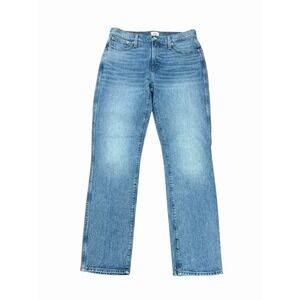 J Crew Womens 9" Vintage Straight Demin Jeans Size 29 Tall Blue Medium Wash